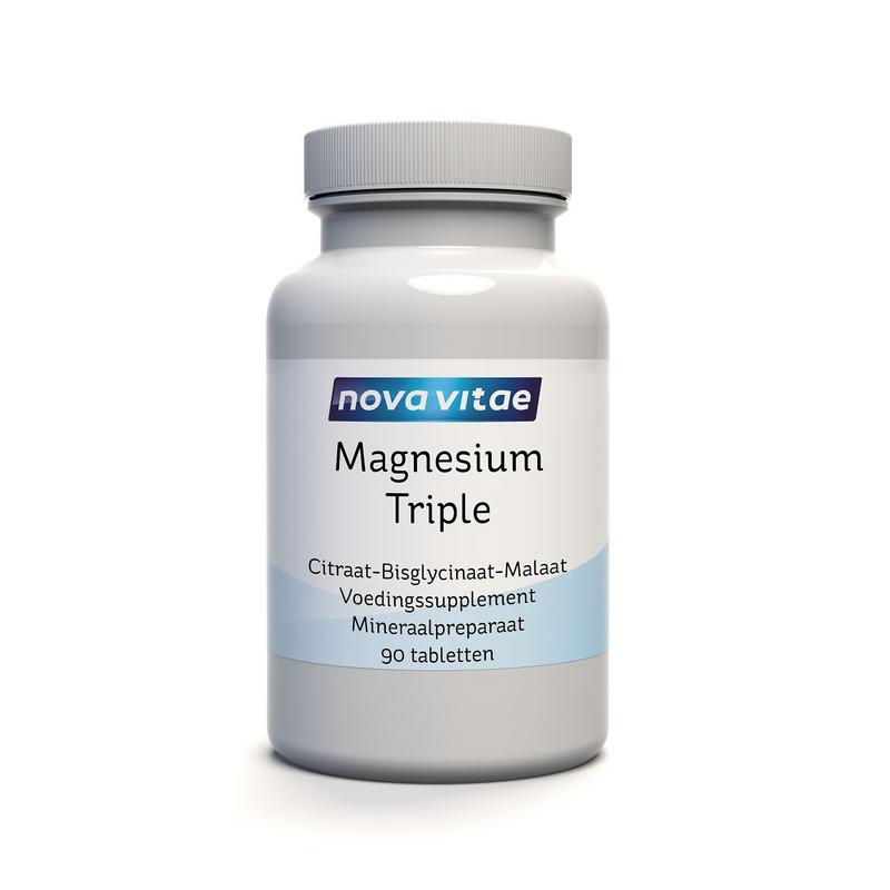 Nova Vitae Magnesium Triple Citraat Bisglycinaat Malaat Vi