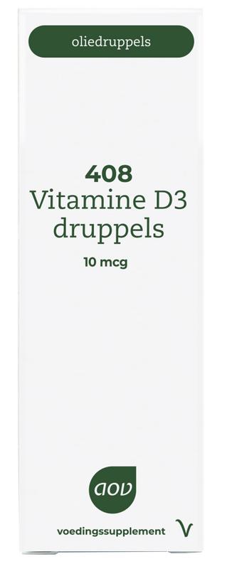 Aov 408 Vitamine D3 Druppels 10Mcg