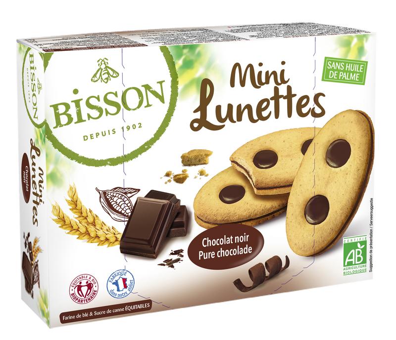 Bisson Gevulde Chocoladekoekjes Mini Lunettes Bio