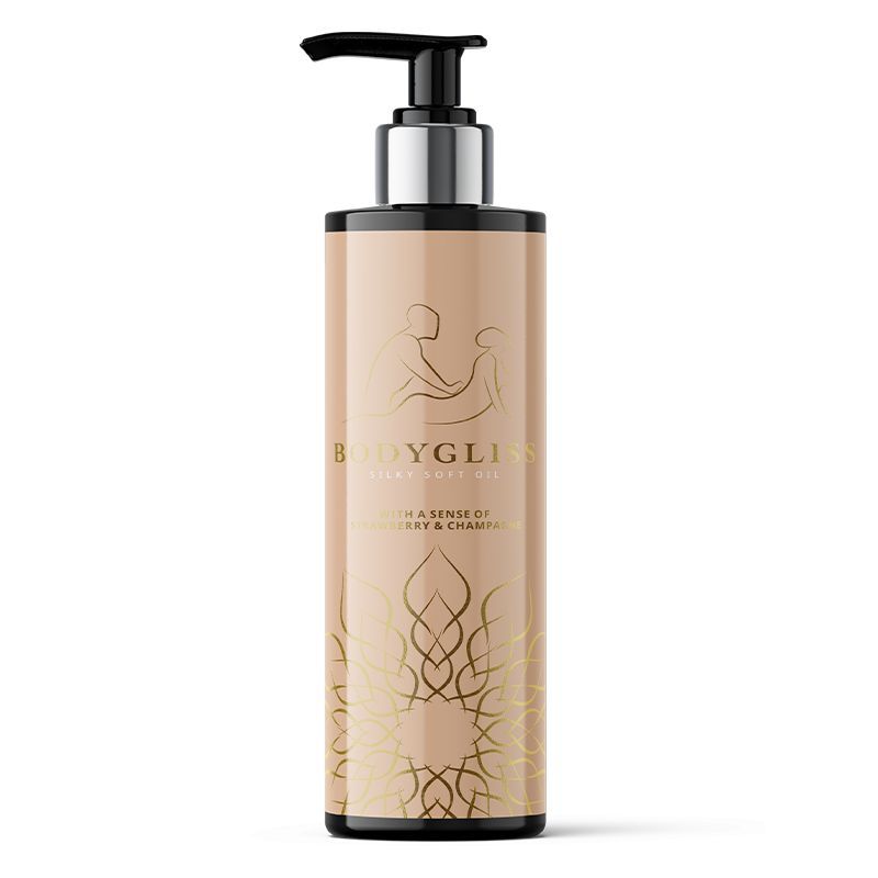 Bodygliss Silky Soft Massageolie Champagne Strawberry