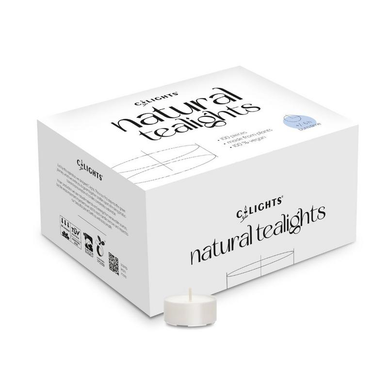 C-Lights Natuurlijke Theelichtjes 6 Branduren