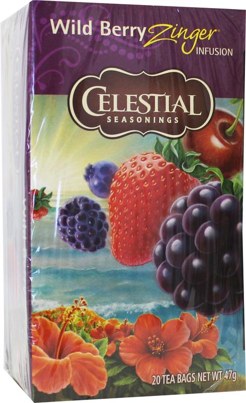 Wild Berry Zinger Herb Tea Celestial Seasonings