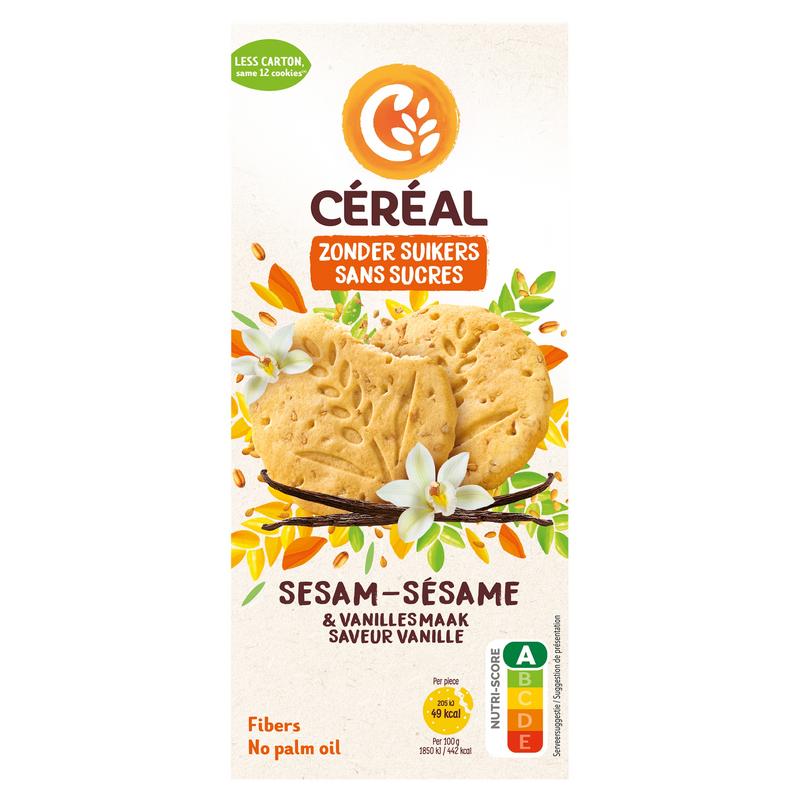 Cereal Sesam Vanille Koek
