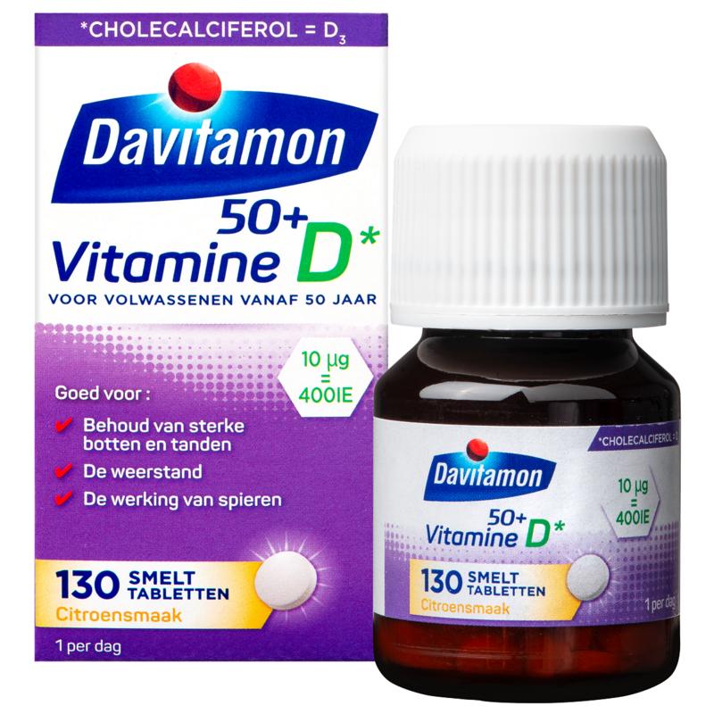 Davitamon Vitamine D 50+ Smelttablet