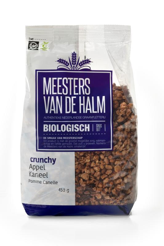 De Halm Crunchy Appelkaneel Bio
