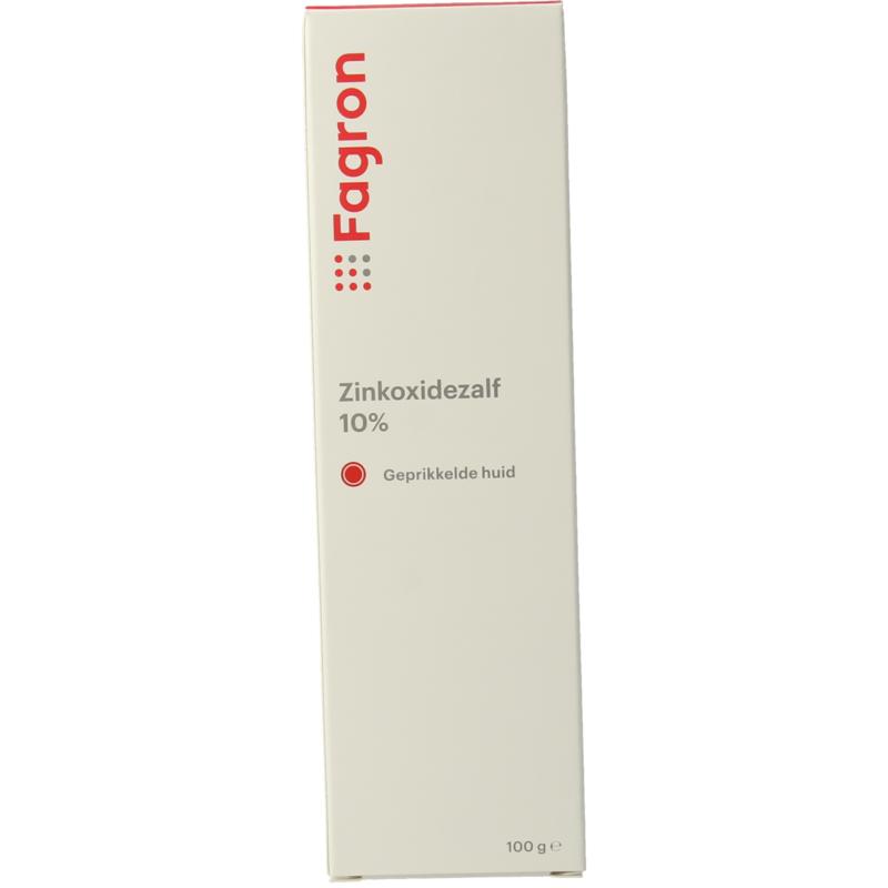 Fagron Zinkoxidezalf 10% Met Doos En Bijsluiter