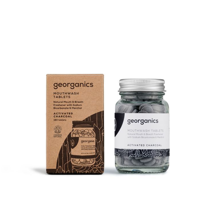 Georganics Mouthwash Tablets Activated Charcoal