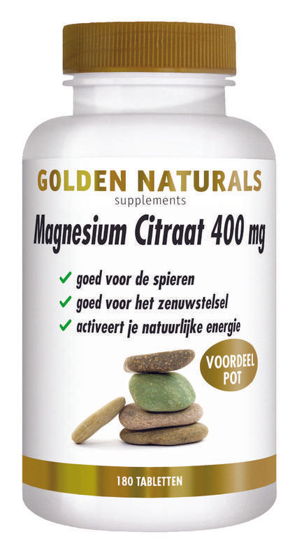 Golden Naturals Magnesium Citraat 400Mg