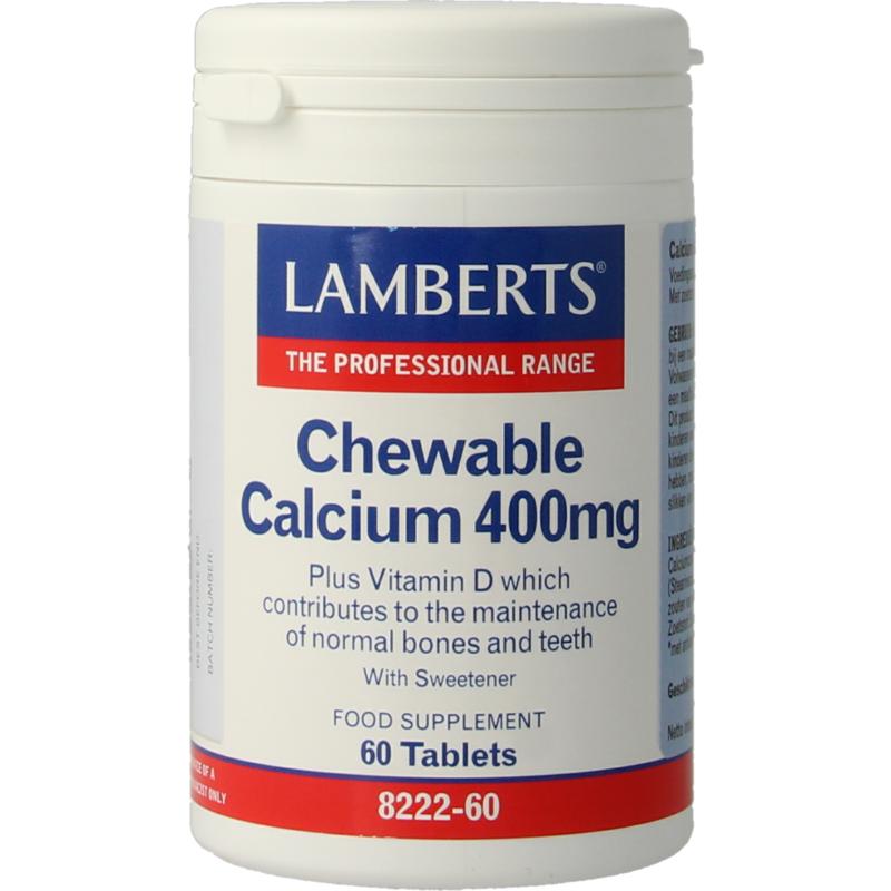 Lamberts Calcium 400Mg Kauwtabletten + Vit. D En Fos