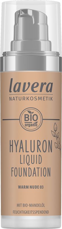 Lavera Hyaluron Liquid Foundation Warm Nude 03 Bio