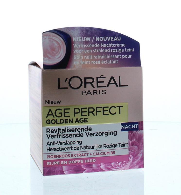 L'oreal Paris Age Perfect Gold Age Nachtcreme Pioenroos