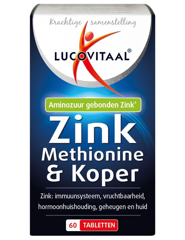 Lucovitaal Zink Methionine & Koper