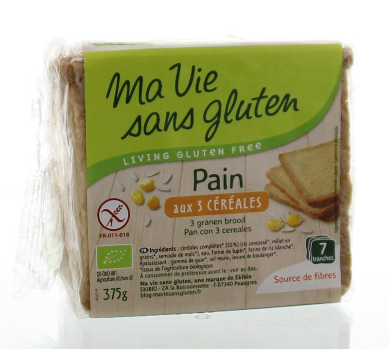 Ma Vie Sans Brood 3 Granen Glutenvrij Bio