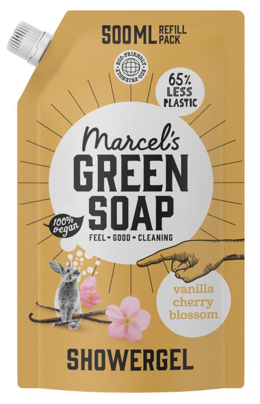 Marcel's Gr Soap Showergel Vanille & Kersenbloesem Navulling