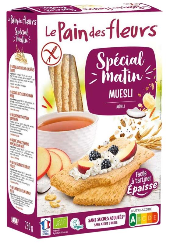Pain Des Fleurs Special Matin Muesli Ontbijtcrackers Bio