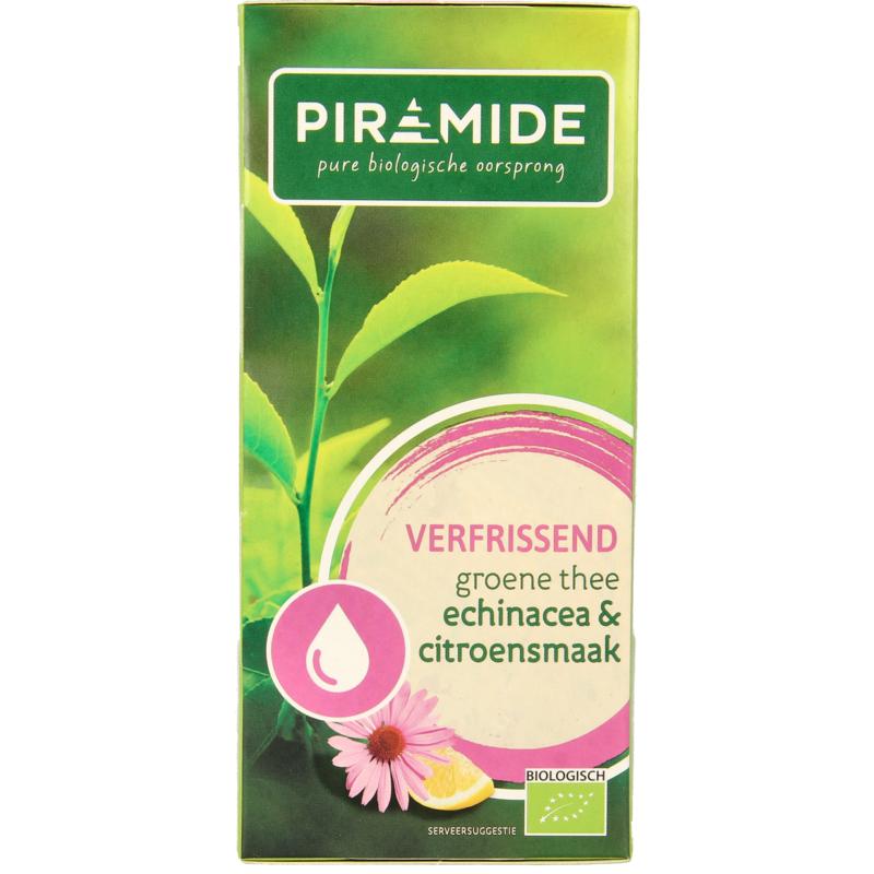 Piramide Verfrissend Groene Thee Citroen & Echinacea Bio