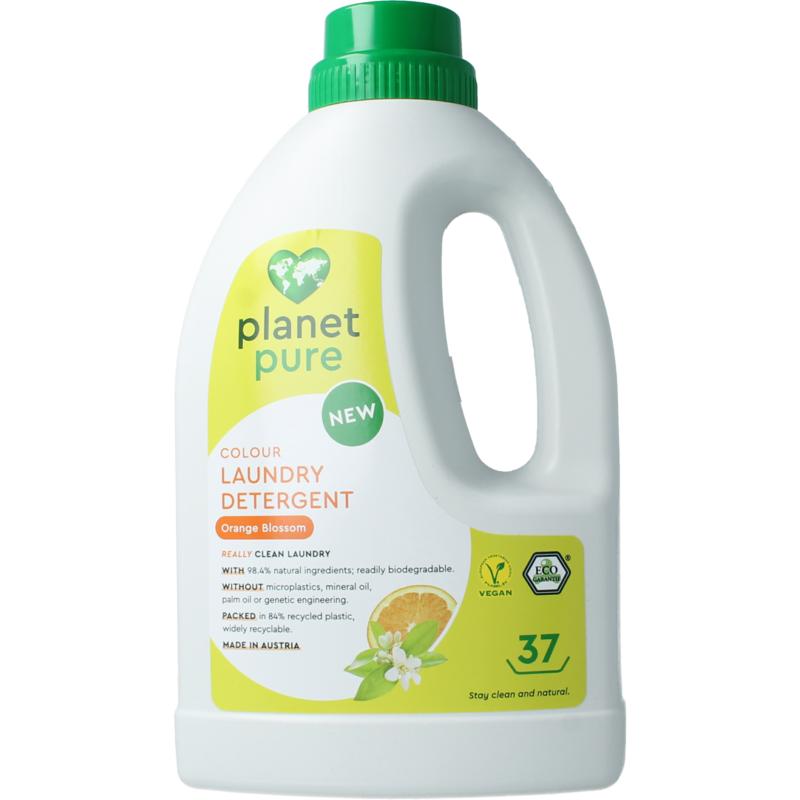 Planet Pure Wasmiddel Vloeibaar Gekleurde Was Orange