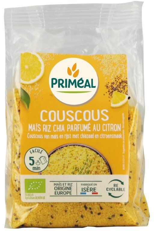 Primeal Couscous Mais Rijst En Chia Citroen Bio