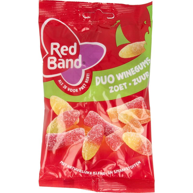 Red Band Winegums Duo Zoet Zuur
