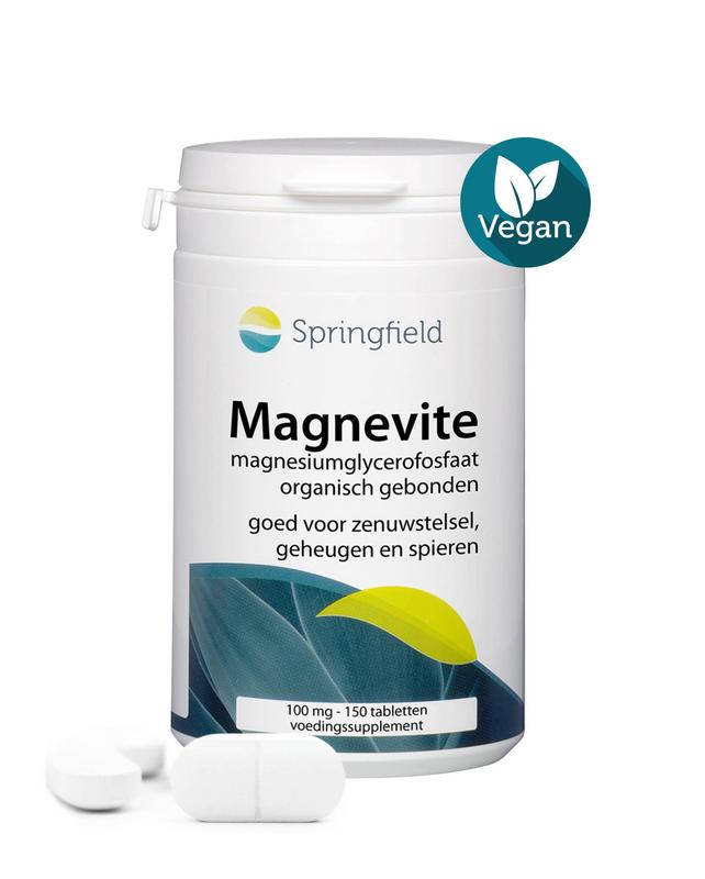 Springfield Magnevite Magnesium Glycerofosfaat 100 Mg