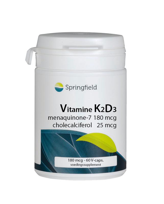 Springfield Vit K2d3 180 & 25 Mcg