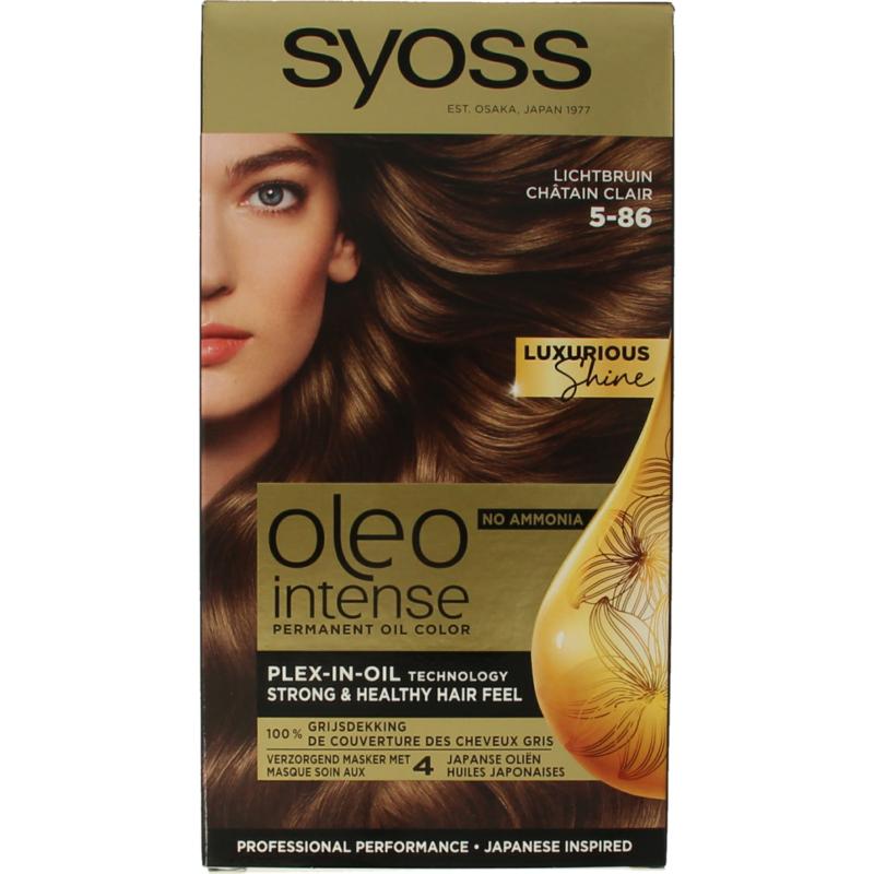 Syoss Color Oleo Intense 5-86 Lichtbruin Haarverf