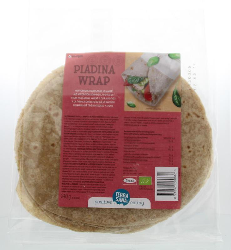 Terrasana Piadina Wraps Tarwe En Haver Bio