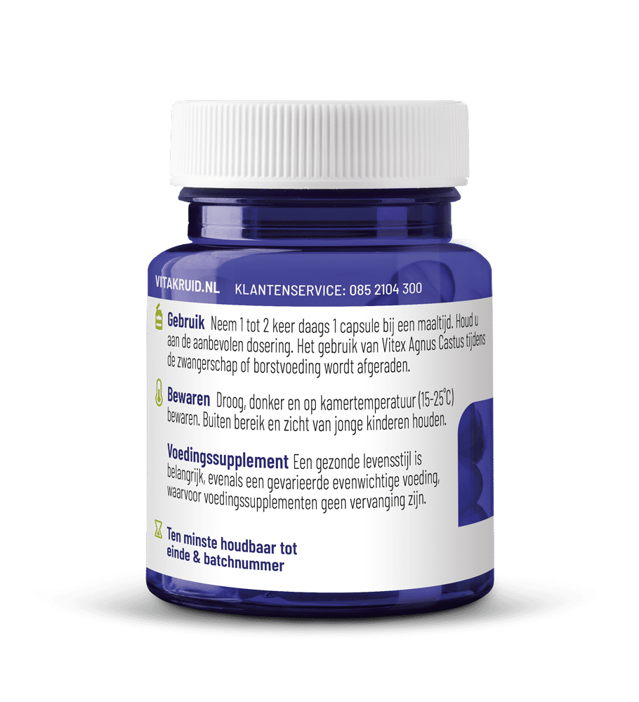 Vitakruid Vitex Agnus Castus 200Mg Monnikspeper
