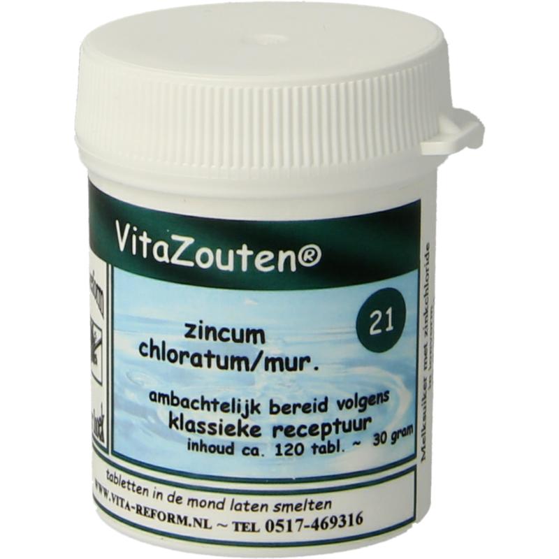 Vitazouten Zincum Chloratummur. Vitazout Nr.21