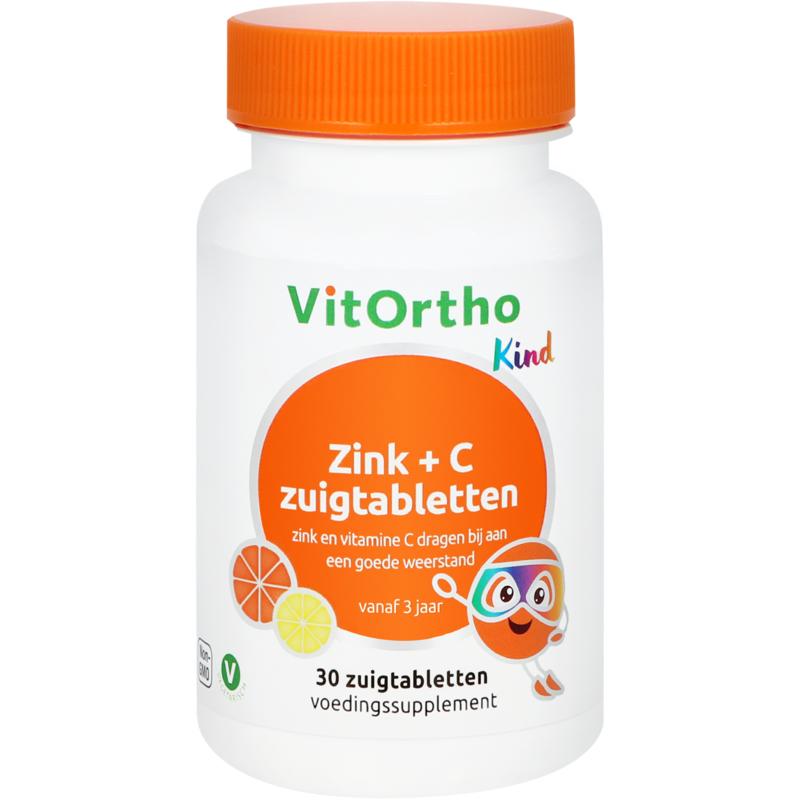 Vitortho Zink + C Kind Zuigtabletten