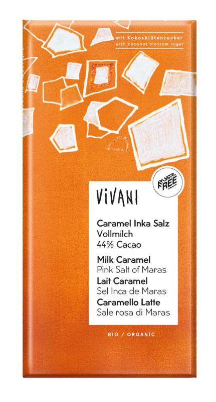 Vivani Chocolade Melk Caramel Pink Salt Of Maras Bio