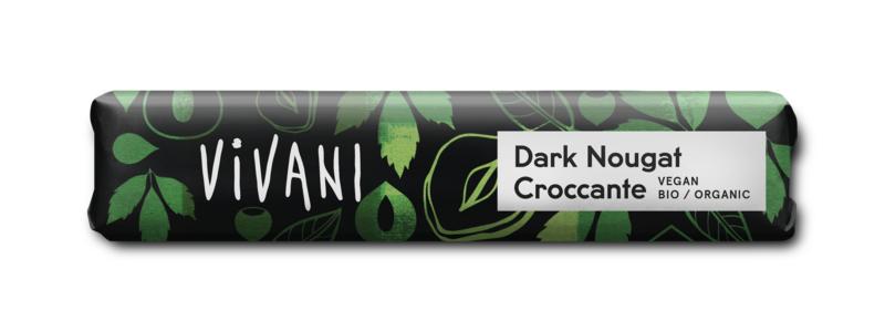 Vivani Chocolate To Go Dark Nougat Croccante Vegan Bio