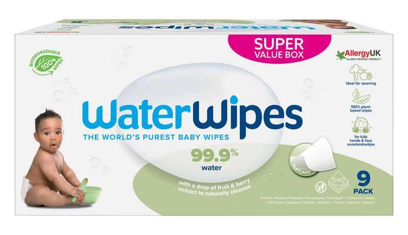 Waterwipes Snoetendoekjes 9-Pak