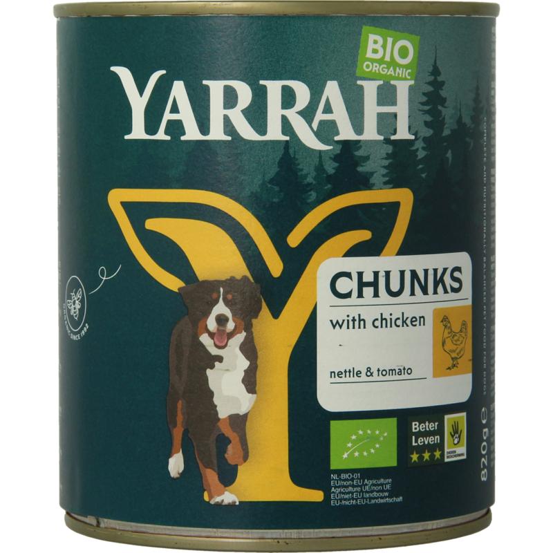 Yarrah Hond Brokjes Kip In Saus Bio