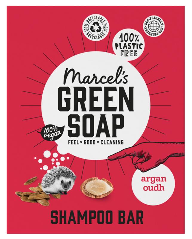 Marcel's Green Soap Shampoo Bar Argan & Oudh
