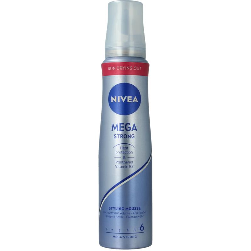 Nivea Styling Mousse Extra Strong Vitatheek Tot 40 Kort