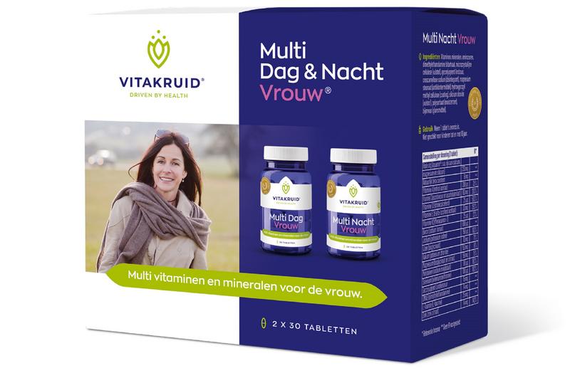 Vitakruid Multi Dag & Nacht Vrouw 2 X 30 Tabletten
