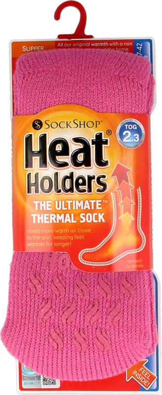 Heat Holders Ladies Slipper Socks Maat 4-8 Candy