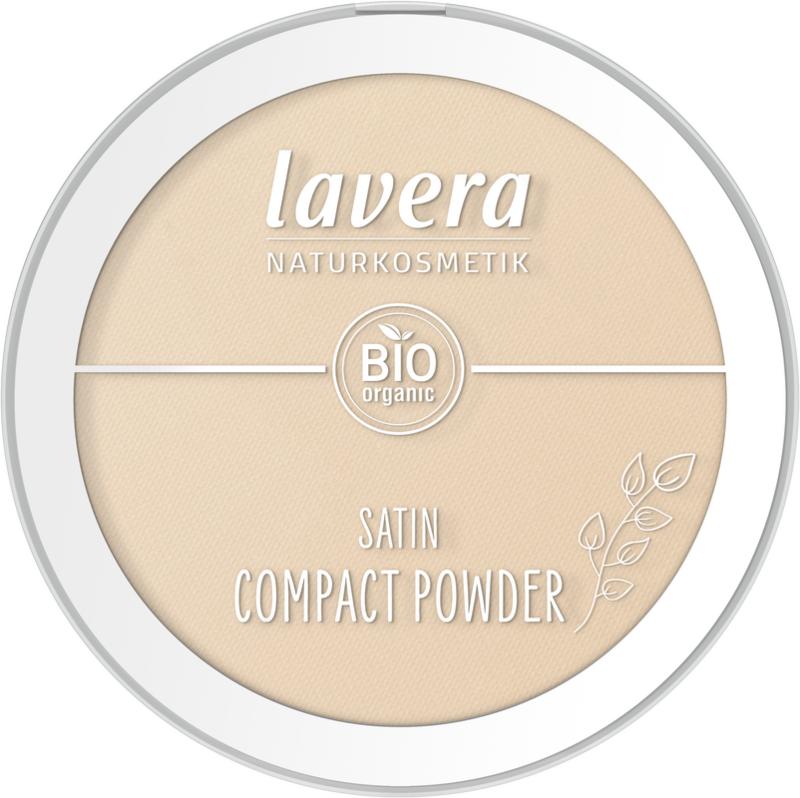 Lavera Satin Compact Powder Medium 02 En-Fr-It-De