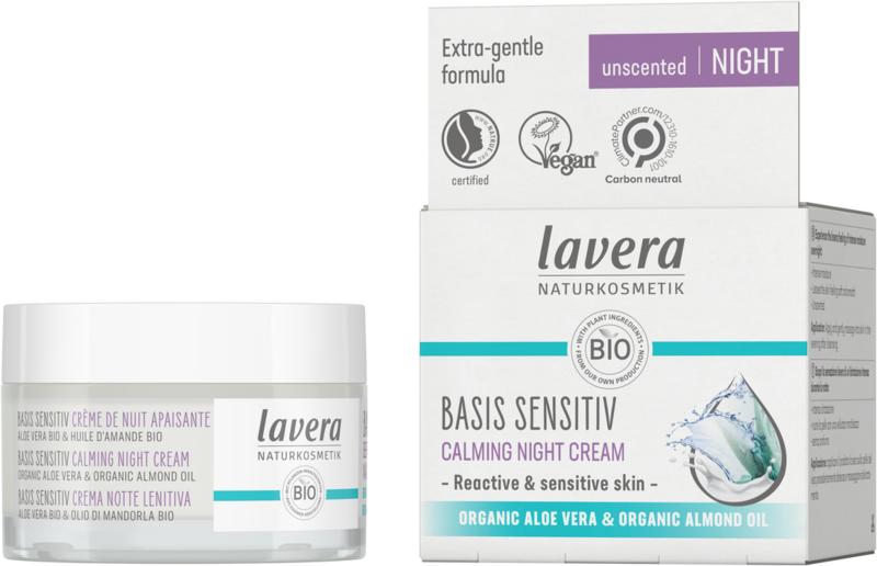 Lavera Basis Sensitiv Calming Night Cream En-It