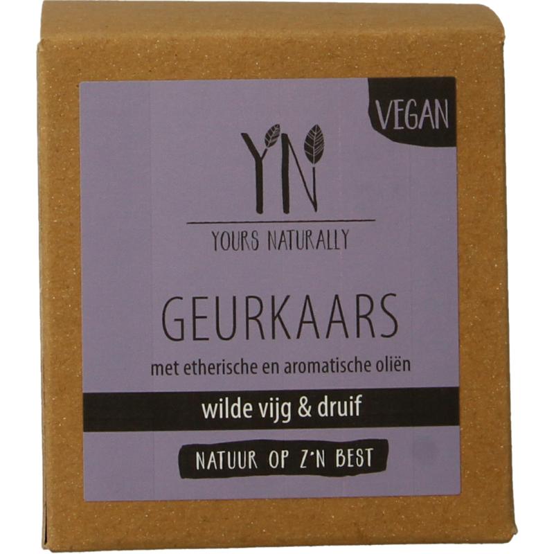 Yours Naturally Geurkaars In Glas Wilde Vijg & Druif 20Cl