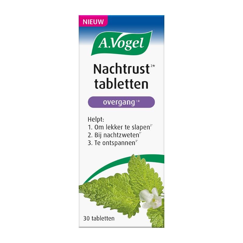 A Vogel Nachtrust Tabletten Overgang