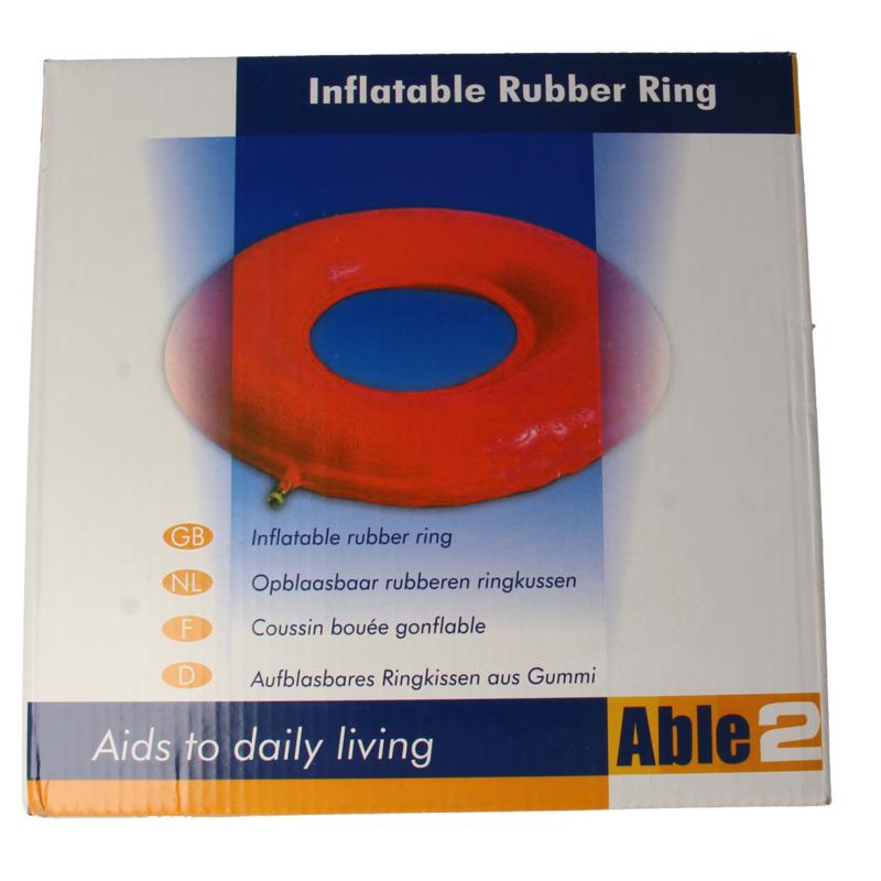Able 2 Ringkussen Opblaasbaar Rubber 46 Cm