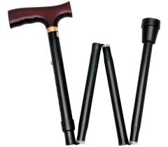 Able 2 Wandelstok Opvouw Zwart 74-84Cm