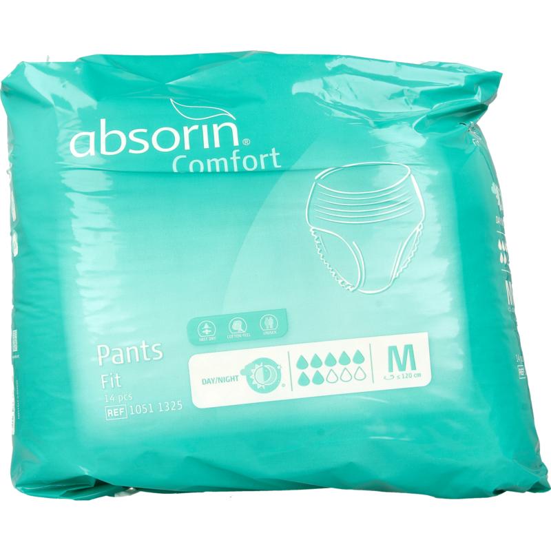 Absorin Comfort Pants Fit Maat M Tot 120Cm