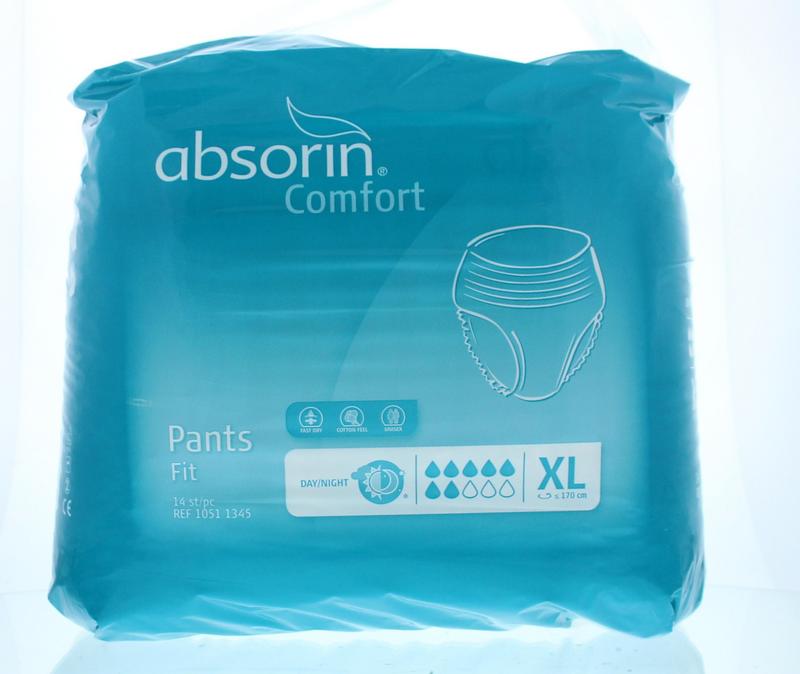 Absorin Comfort Pants Fit Maat Xl Tot 170Cm