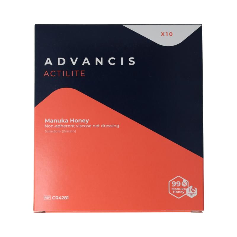 Actilite Manuka Non Adh. 5X5cm Box10 Pcs