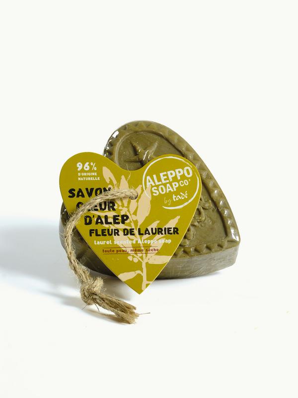 Aleppo Soap Co Savon D'alep Hart Fleur De Laurier Met Touw