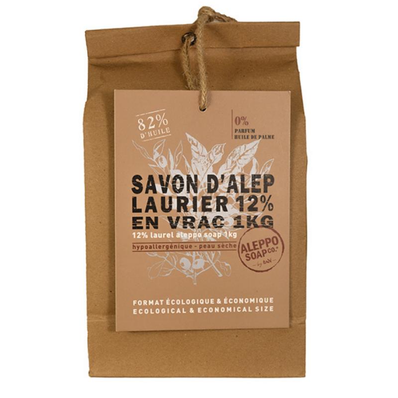 Aleppo Soap Co Zeep 12% Laurier Stukken