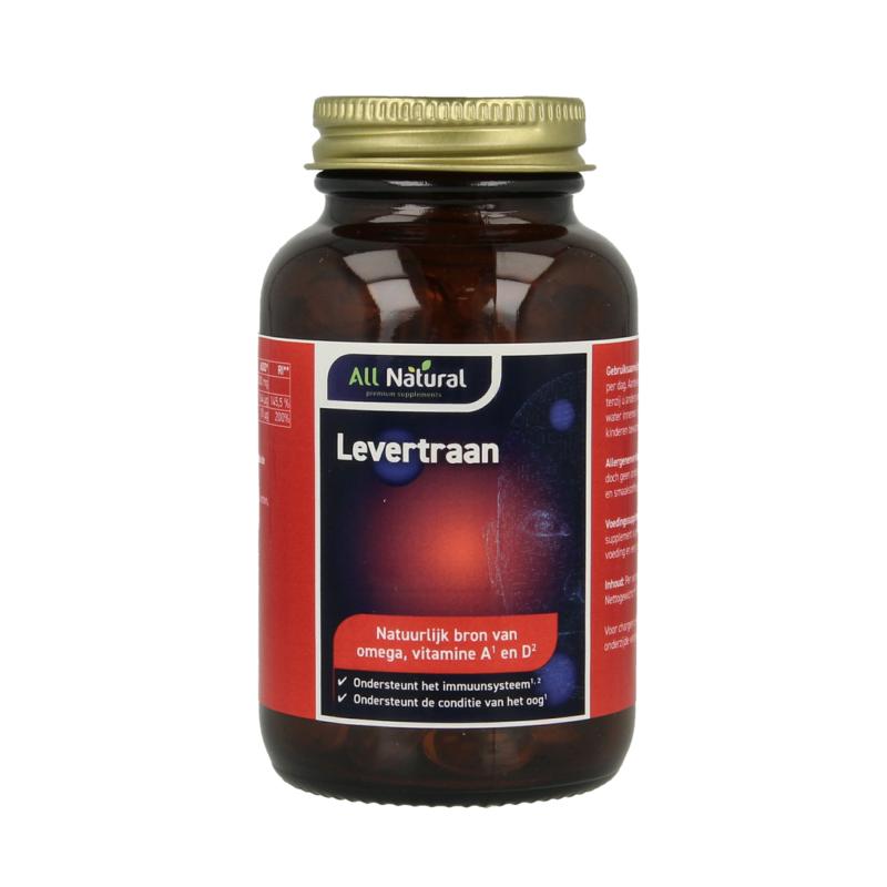 All Natural Levertraan Vitamine A & D